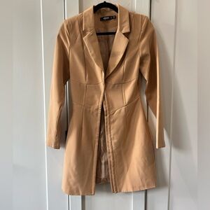 Missguided | Tan Blazer Dress